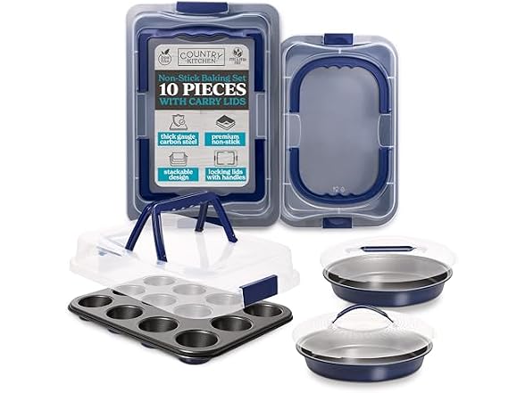 Country Kitchen Baking Pans Set - 10 Piece - Gallery 9