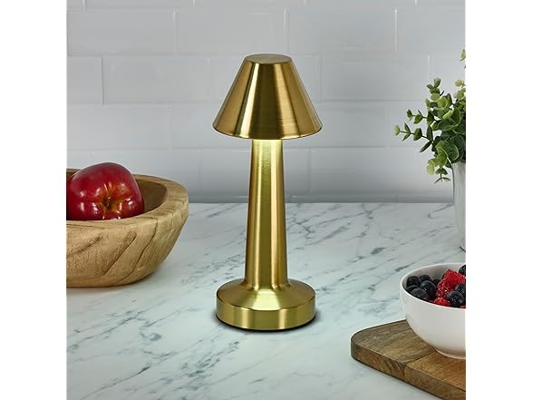 Elements Rechargeable LED Table Lamp Nine Inch