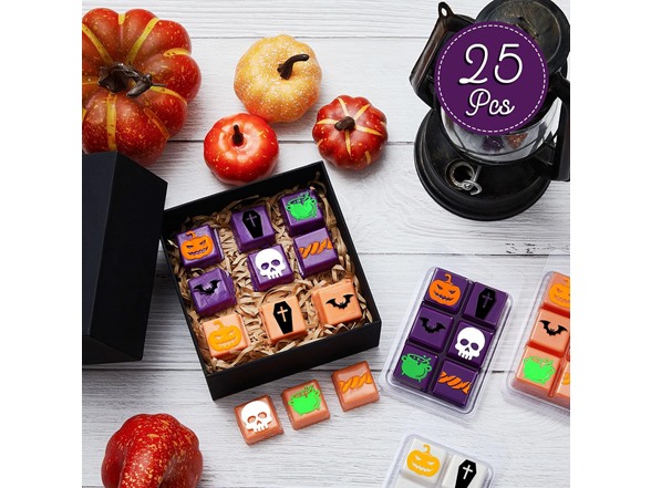 25 Pcs Halloween Wax Melt Molds