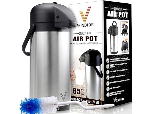 85 oz Airpot Coffee Carafe with Pump
