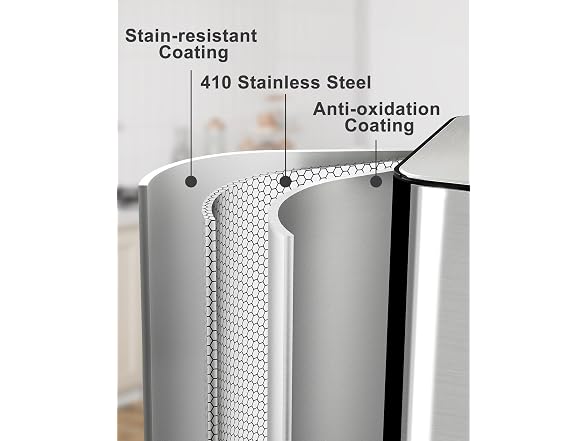 PrecisionAuto 8 Gal Recycling Bin Silver