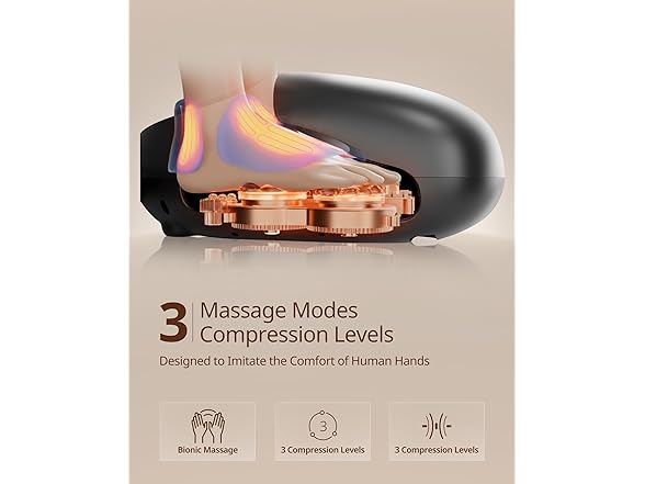Shiatsu Foot Massager with 3 Levels Heat
