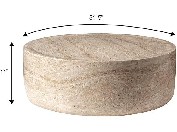 LeisureMod Sandy Coffee Table