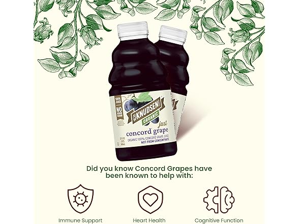1CT R.W. Knudsen Organic Just Concord Grape Juice
