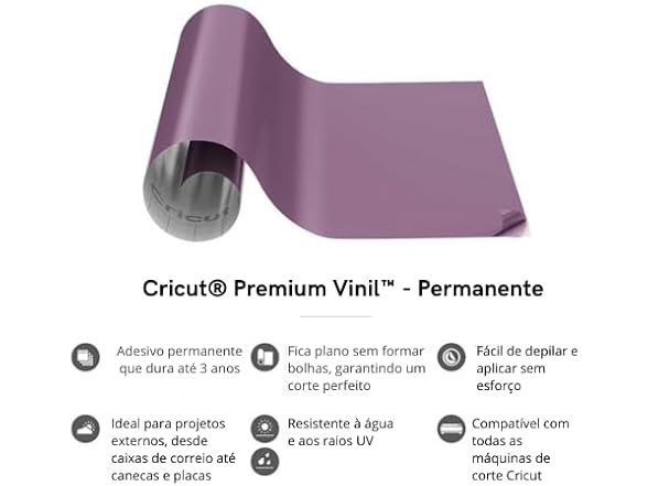 Cricut Premium Permanent Vinyl, Light Purple