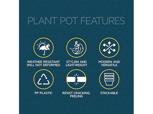 Lifemaster Plant Pots 5 Pack