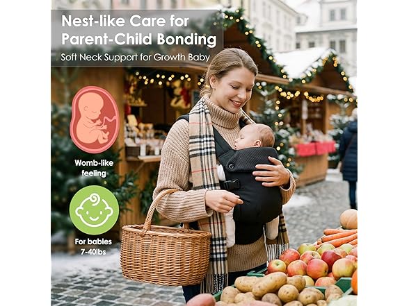 MISSWISDOM Baby Carrier Newborn to Toddler, Beige