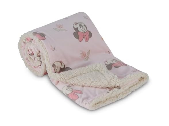 Disney Character Fuzzy Double Sided Baby Blanket