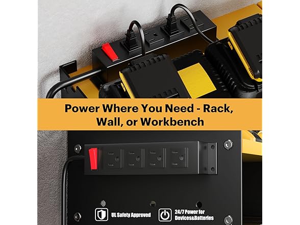 Power Tool Organizer Charging Station