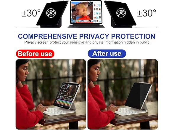 360Matte Privacy Filter for iPad Pro 11-inch M4