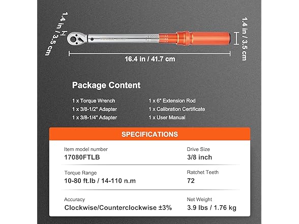 VEVOR Torque Wrench