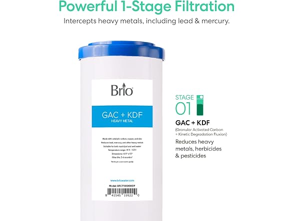 Brio Whole House Water Filter System
