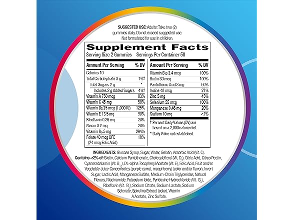 Centrum MultiGummies Gummy Multivitamin for Men, 3 Pack