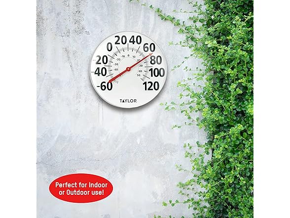 Large 18in Indoor Outdoor Thermometer