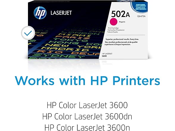 HP 502A (Q6473A) Magenta Original Laserjet Toner Cartridge