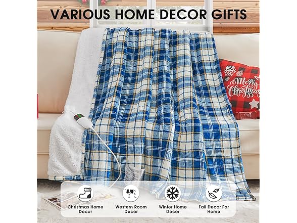 Octrot Heated Electric Blanket, Full Size