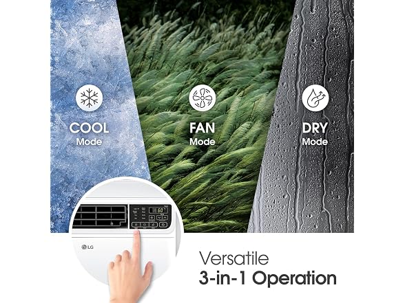LG 10,000 BTU Smart Window AC 115V, Cools 450 SqFt