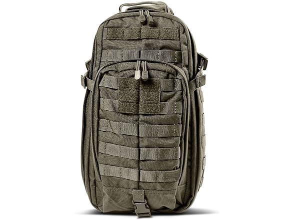 5.11 Tactical Sling Bag Pack MOAB 10, Shoulder Crossbody Military Bag, 18L, Ranger Green, Style 56964ABR (Open Box)