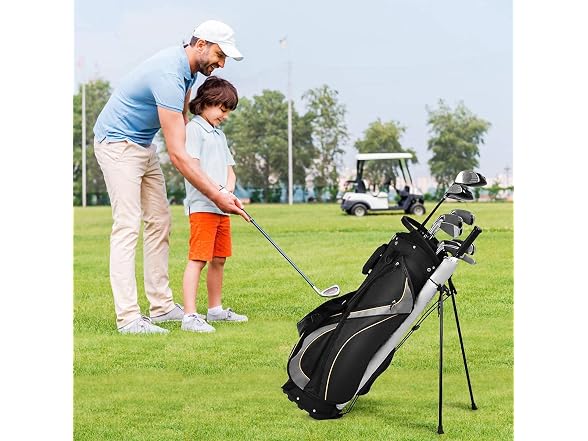 Mayjooy Golf Stand Bag, Portable Golf Bag w/8 Way