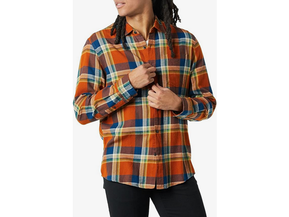 Blue Rust Orange Plaid