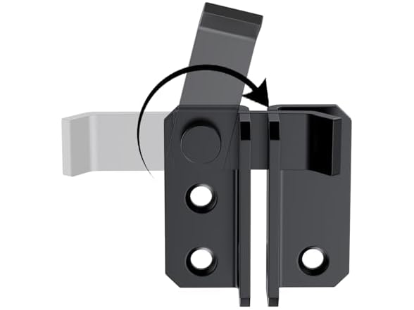 Door Flip Latch Slide Bolt Black-L