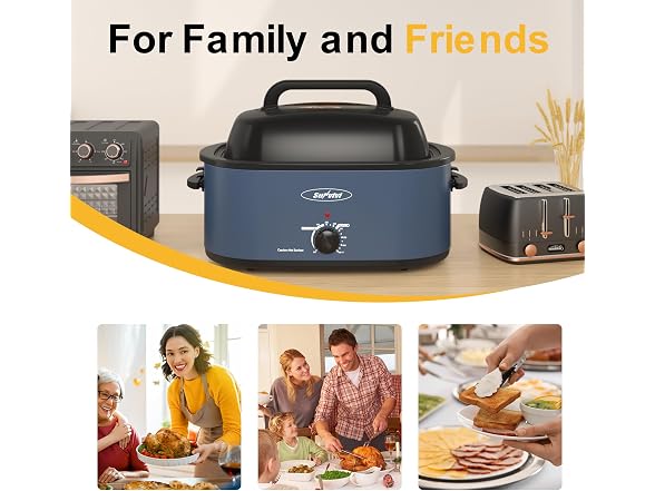 Sunvivi Electric Roaster Oven, 26 Qt