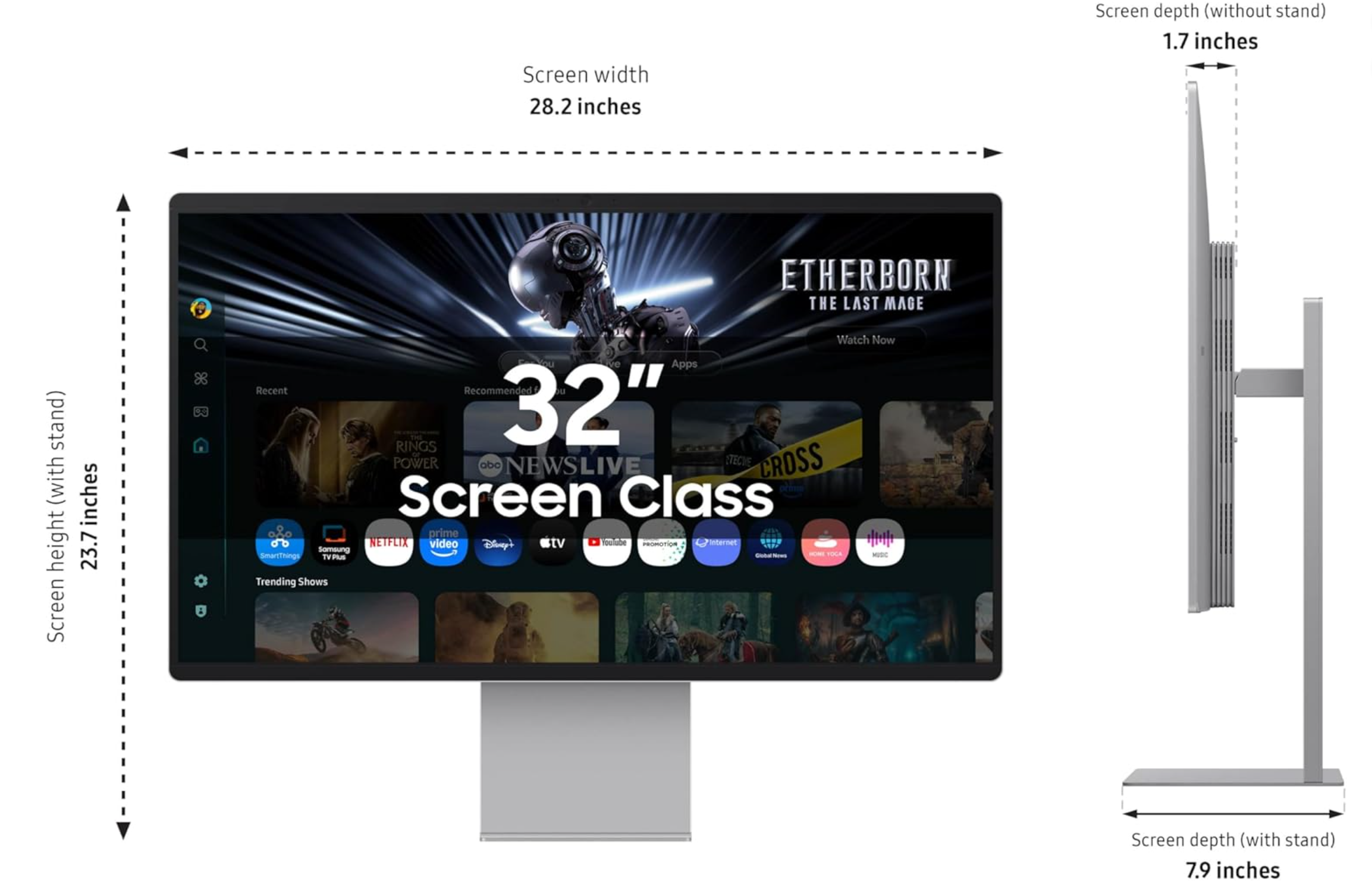 (NEW) Samsung 32" 4K M9 Series Gaming Monitor - Gallery 6