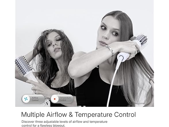 Ellena E1 Blow Dryer + Straighten Hair Brush Dual Mode: Your Choice