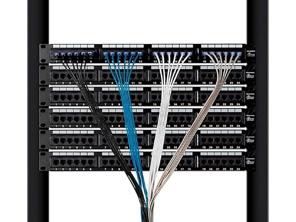 Monoprice Cat6A 20ft Blue 5-Pk Patch Cable