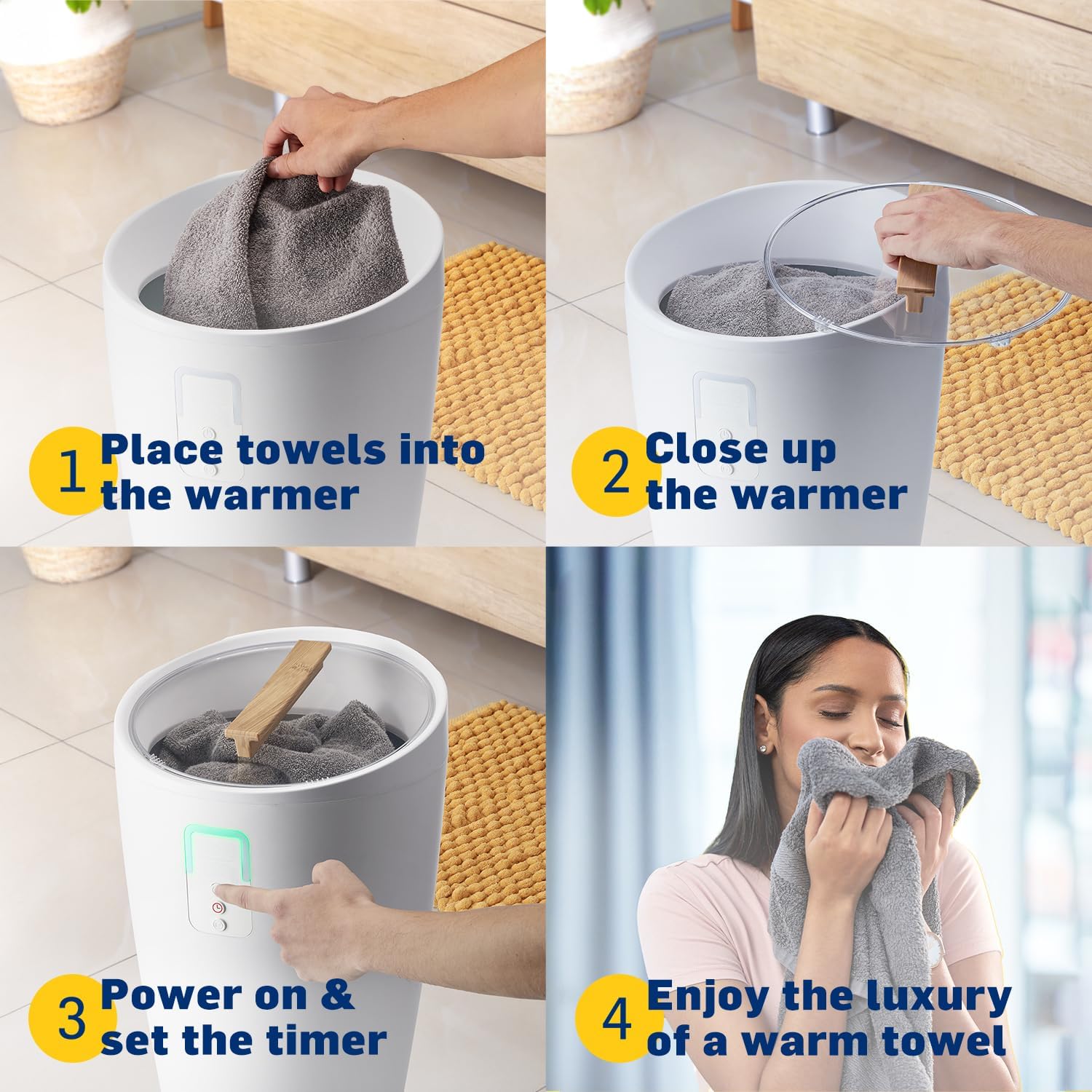 Live Fine Towel Warmer- 2 Towels - Gallery 9