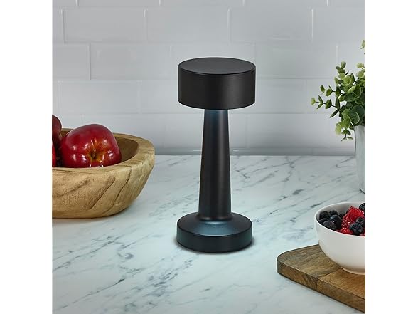 Elements 8.4" Black LED Desk Lamp