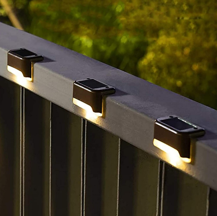 16-Pk Solar Waterproof LED Deck Lights - Gallery 5