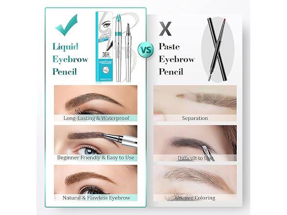 Oetuiow 4 Point Brow Pen Black