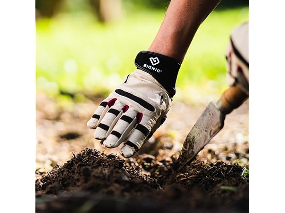 Bionic ReliefGrip Premium Leather Gardening Gloves