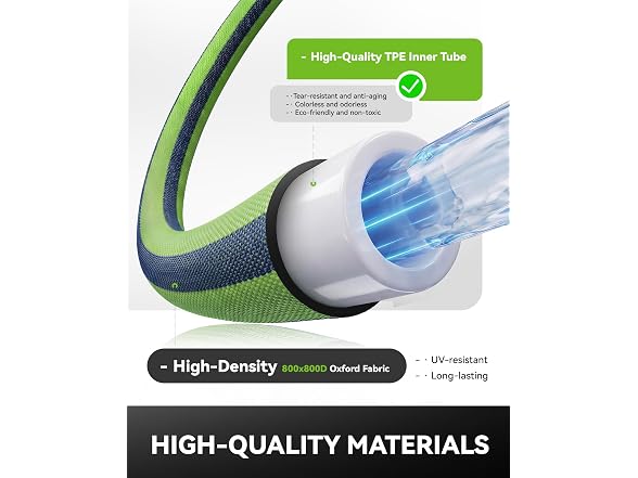 RAINPOINT 50FT Non-Expanding Garden Hose