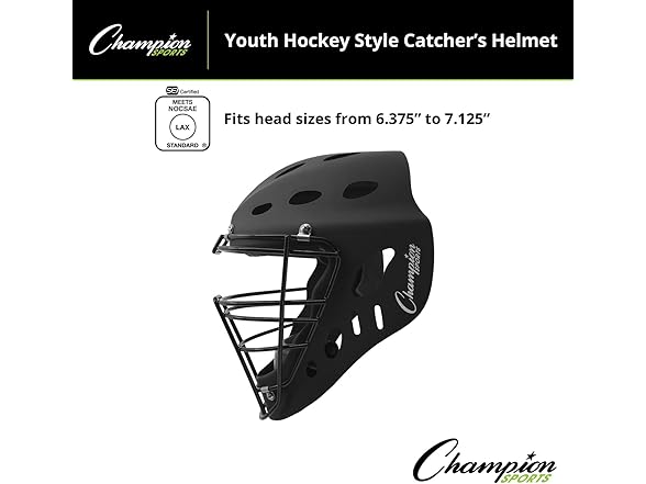 Champion Hockey Catcher's Helmet Mask Youth