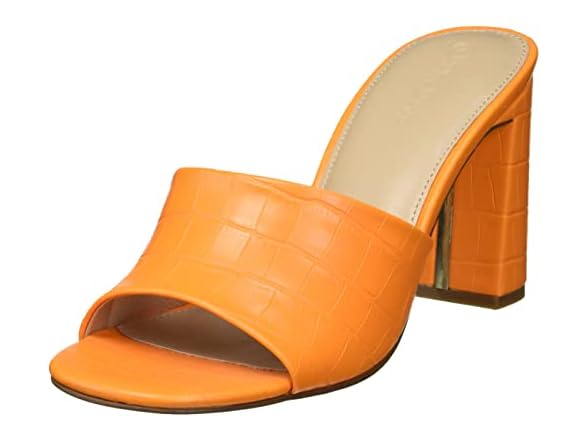 The Drop Women's Pattie High Block Heeled Mule Sandal