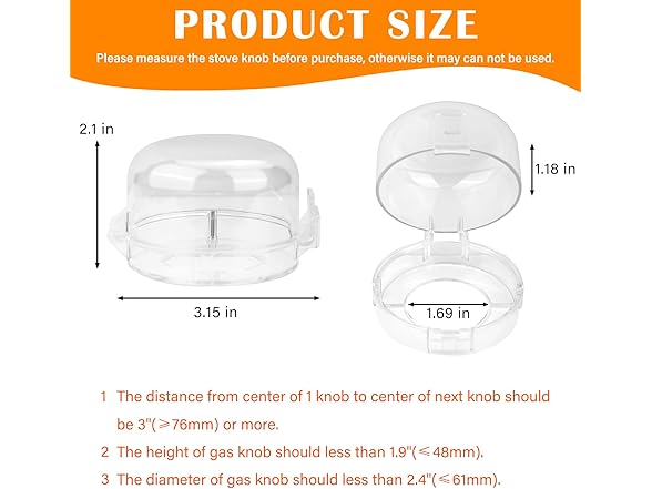 TWQA Stove Knob Safety Covers