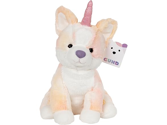 GUND Glamour Corgicorn Plush Stuffed Unicorn Corgi Dog