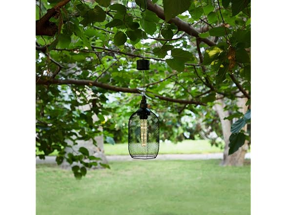 Alpine Corporation 12" Tall Hanging Solar Powered Lantern
