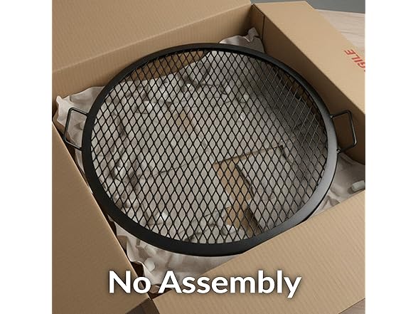 Sunnydaze X-Marks Outdoor Fire Pit Grill Grate for Cooking 36"
