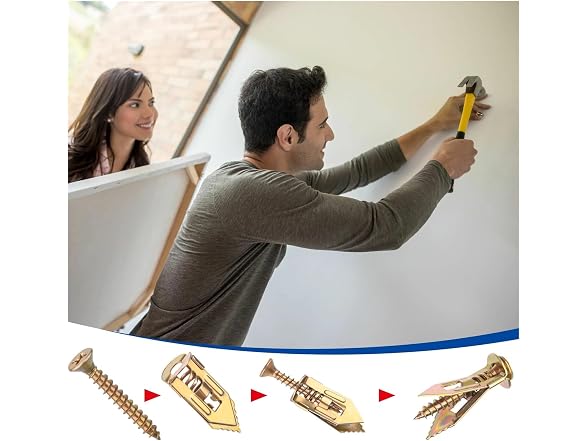 BARRINS CON-36 60 Pcs Self-Drilling Drywall Anchors