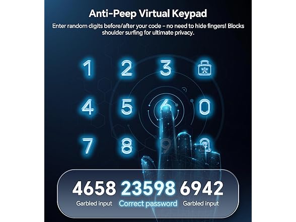 Ulecoce Keyless Entry Door Lock with Handle