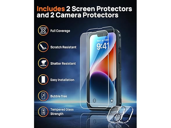 2-Pack Magnetic iPhone 14 Case Set