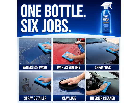 Aero Cosmetics Wash Wax ALL Waterless Car Wash Kit