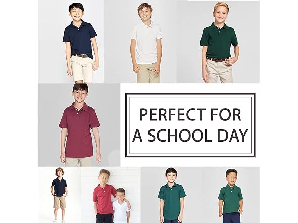 Galaxy by Harvic Short Sleeve Polo Shirts - Size 14