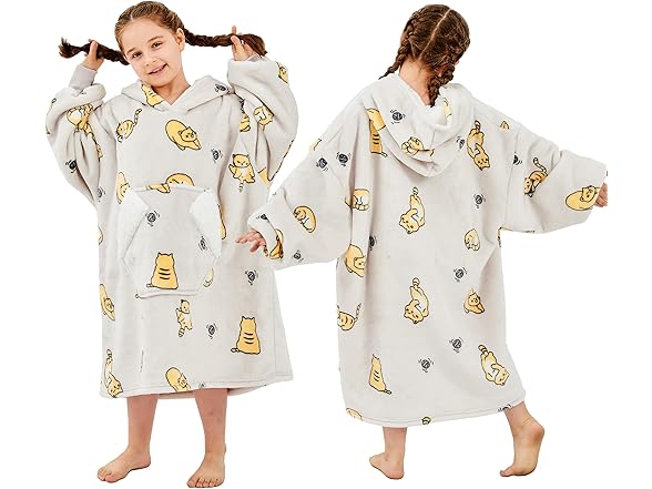 Ramees Wearable Blanket Hoodie Kids