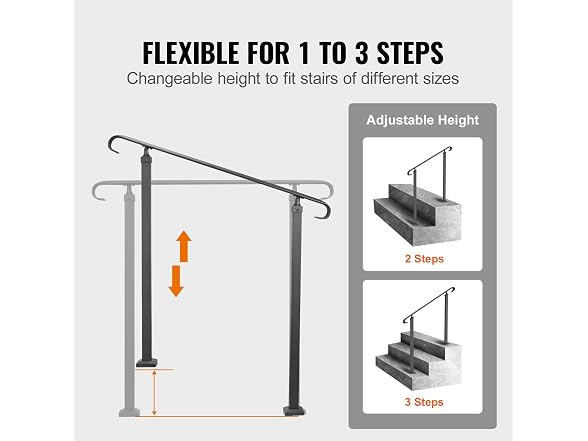 Handrail Outdoor Stairs 47.6 X 35.2 Inch Outdoor