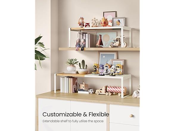 SONGMICS Expandable Bamboo Spice Rack