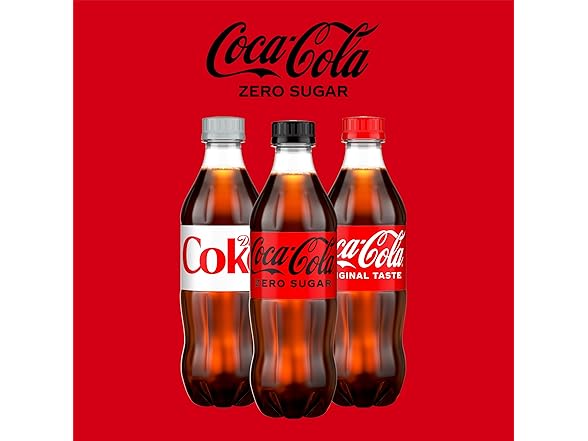 6PK Coke Zero Sugar Diet Soda Soft Drink, 16.9 oz